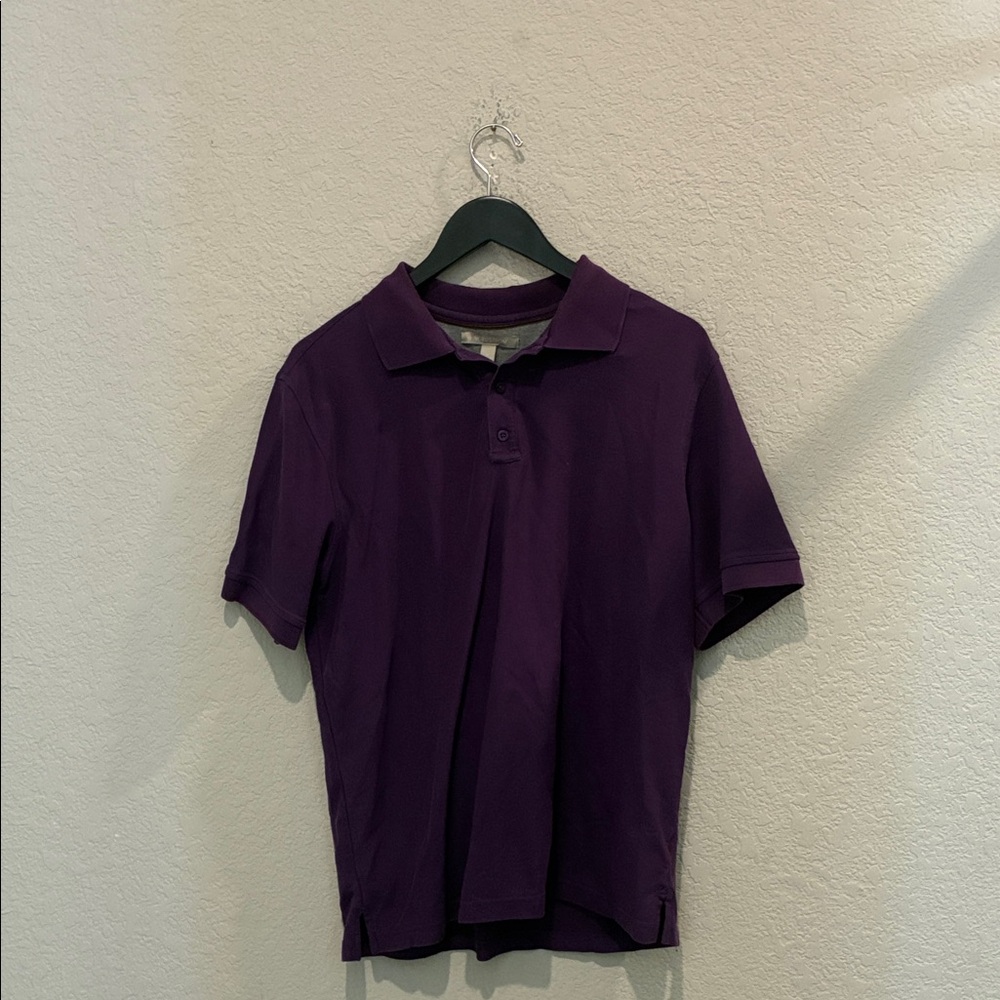 Nordstrom Purple Polo with Contrast Trim